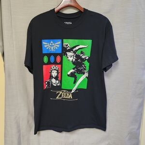 The Legend Of Zelda Black Graphic Geeknet Mens Large T-Shirt